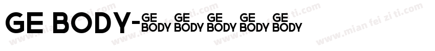 Ge Body字体转换
